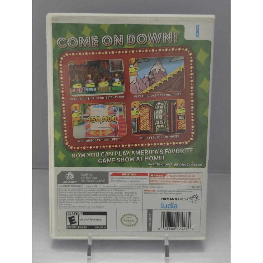 Nintendo Wii Game Show Bundle: Wheel Of Fortune & The Price Is Right‎ - Both CIB